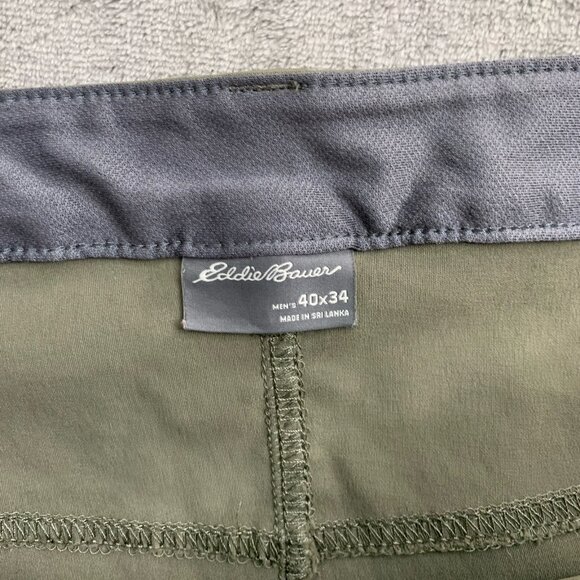 Eddie Bauer Pants Mens 38x32” Convertible Zip Off Cargo Hiking Nylon Outdoor - Picture 9 of 15